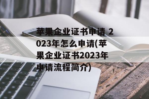 苹果企业证书申请 2023年怎么申请(苹果企业证书2023年申请流程简介)