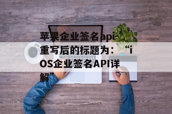 苹果企业签名api-重写后的标题为：“iOS企业签名API详解” 