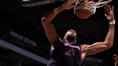 [戈贝尔个人集锦]大号2双！戈贝尔vs独行侠全场贡献22+17+3帽集锦