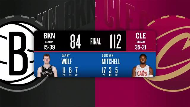 02月20日NBA常规赛 篮网 - 骑士 全场录像